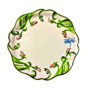 Temptations Dragonfly Salad / Bread Plate 8" Tara Hand Painted Replacement Piece